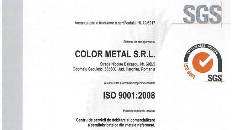 Recertificare ISO 9001:2008