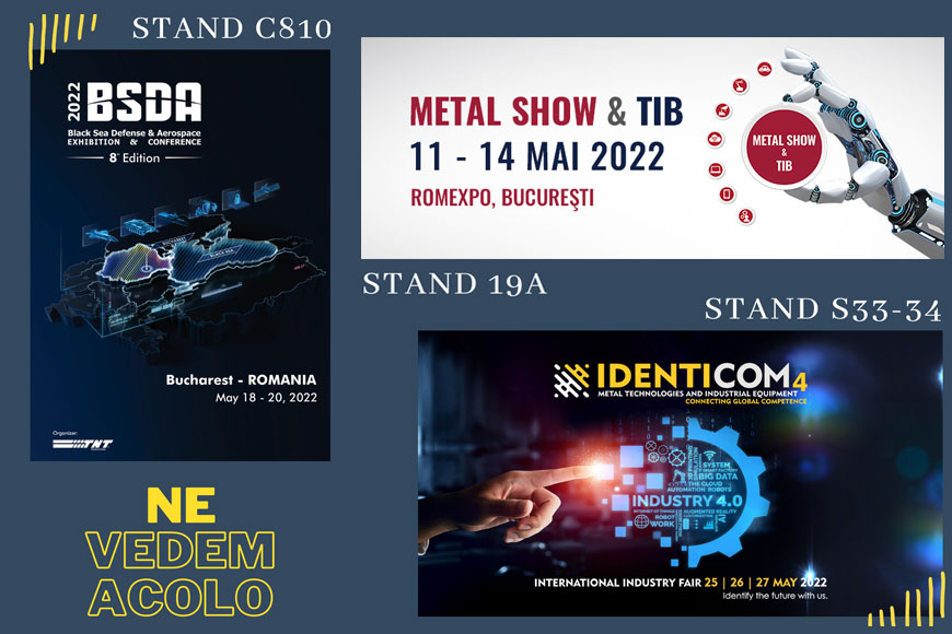 În luna mai, Color Metal participă la 3 expoziții în București și Cluj Napoca: